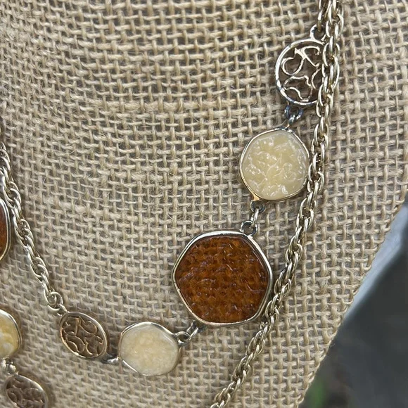 Sarah Coventry 70’s Taste of Honey Gold and Amber Necklace - Picture 4 of 7